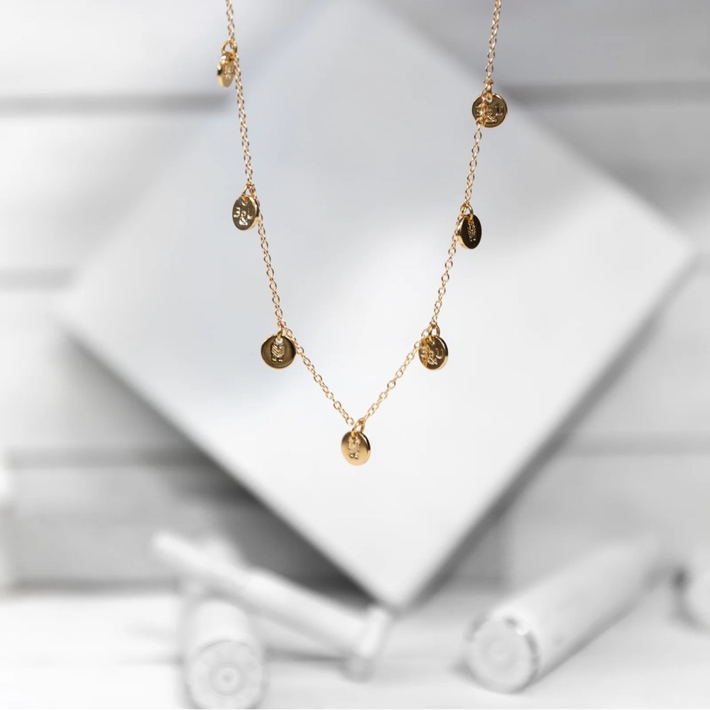 Chic Gold Coin Charm Necklace